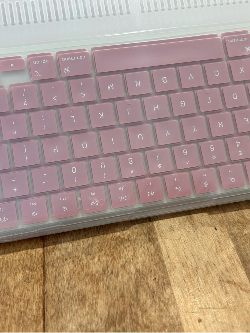 Pink Wireless Bluetooth Keyboard Cover - Compatible Tablet Accessory